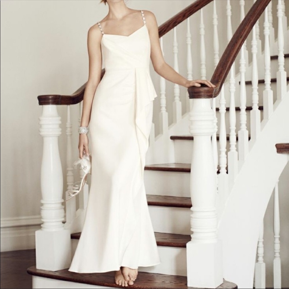 Ann Taylor Ivory Bridal Gown with Straps